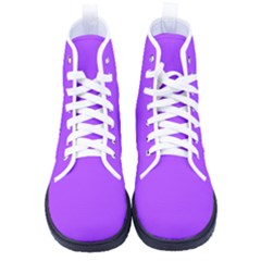 Daffodil Purple	 - 	high-top Canvas Sneakers