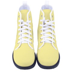 Daffodil Yellow	 - 	high-top Canvas Sneakers by ColorfulShoes