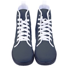 Gunmetal Grey	 - 	high-top Canvas Sneakers