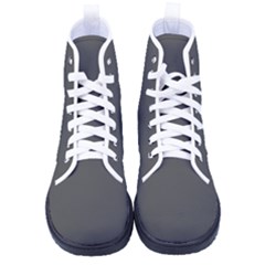 Iron Grey	 - 	high-top Canvas Sneakers