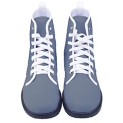 Jet Grey	 - 	high-top Canvas Sneakers