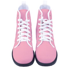 Flamingo Pink	 - 	high-top Canvas Sneakers by ColorfulShoes