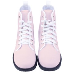 Light Misty Rose Pink	 - 	high-top Canvas Sneakers by ColorfulShoes