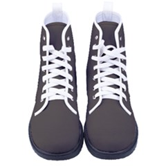 Black Coffee	 - 	high-top Canvas Sneakers by ColorfulShoes