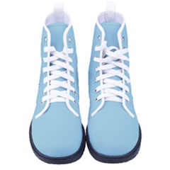 Sky Blue	 - 	high-top Canvas Sneakers