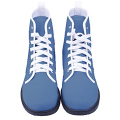 Queen Blue	 - 	high-top Canvas Sneakers