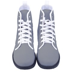 Lava Grey	 - 	high-top Canvas Sneakers by ColorfulShoes