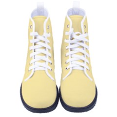 Parmesan Yellow	 - 	high-top Canvas Sneakers