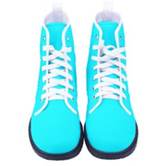 Spanish Sky Blue	 - 	high-top Canvas Sneakers