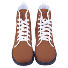 Sienna Brown	 - 	high-top Canvas Sneakers