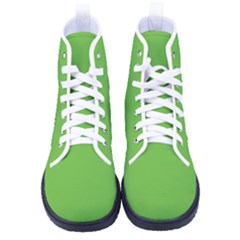 Snake Green	 - 	high-top Canvas Sneakers by ColorfulShoes