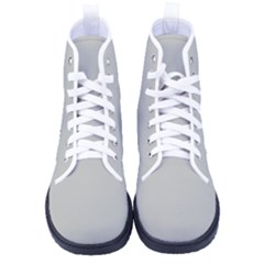 Smoke Grey	 - 	high-top Canvas Sneakers by ColorfulShoes