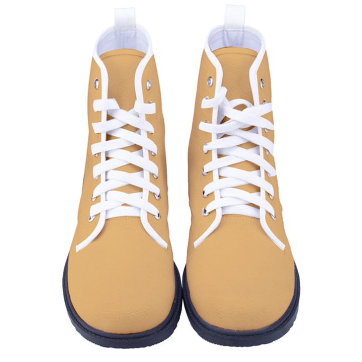 Sunray Orange	 - 	High-Top Canvas Sneakers