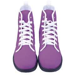 Plum Purple	 - 	high-top Canvas Sneakers