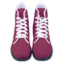 Claret	 - 	High-Top Canvas Sneakers View1