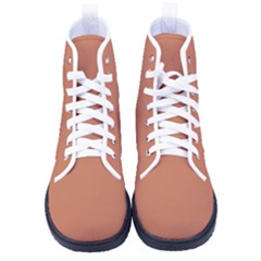 Soft Brown	 - 	high-top Canvas Sneakers