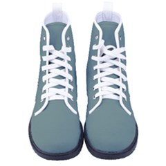 Greyish Turquoise	 - 	high-top Canvas Sneakers by ColorfulShoes