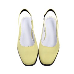 Banana Yellow	 - 	classic Slingback Heels by ColorfulShoes