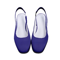 Picotee Blue	 - 	classic Slingback Heels