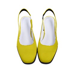 Citrine Yellow	 - 	classic Slingback Heels by ColorfulShoes