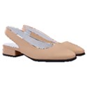 Soft Apricot Orange	 - 	Classic Slingback Heels View3