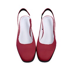 Vivid Burgundy Red	 - 	classic Slingback Heels by ColorfulShoes