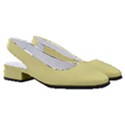 Yellow Iris	 - 	Classic Slingback Heels View3