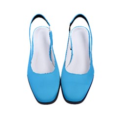 Deep Sky Blue	 - 	classic Slingback Heels by ColorfulShoes