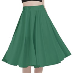 Amazon Green	 - 	a-line Full Circle Midi Skirt With Pocket