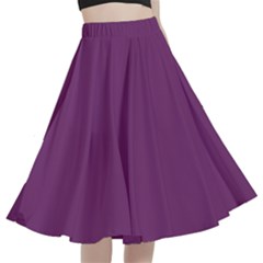 Byzantine Purple	 - 	a-line Full Circle Midi Skirt With Pocket