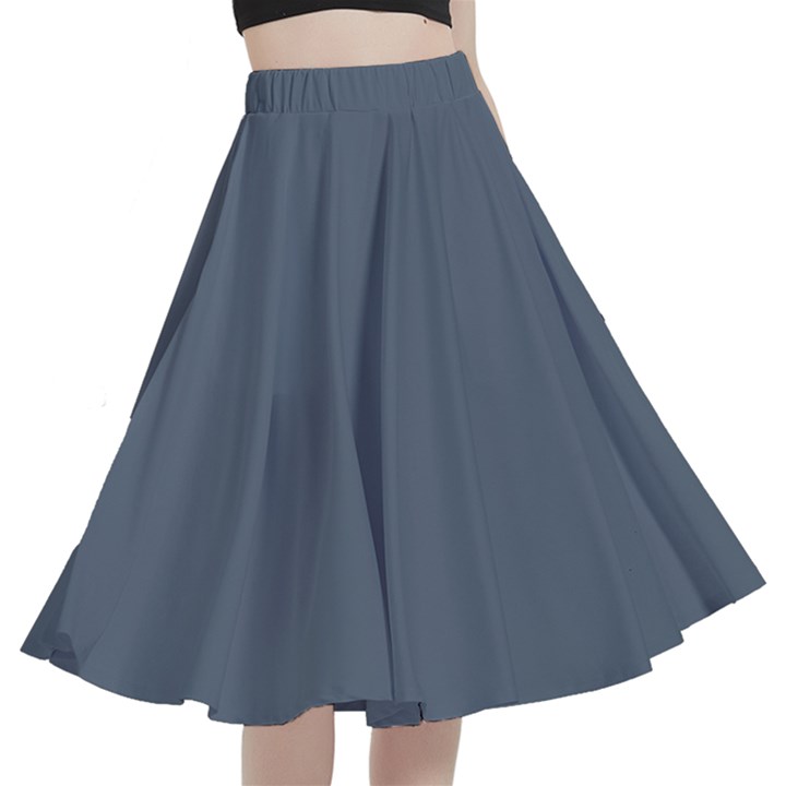 Black Coral	 - 	A-Line Full Circle Midi Skirt With Pocket