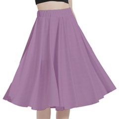 Opera Mauve Purple	 - 	a-line Full Circle Midi Skirt With Pocket by ColorfulWomensWear