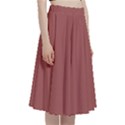 Redwood Red	 - 	A-Line Full Circle Midi Skirt With Pocket View3