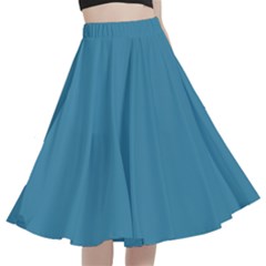 Blue Moon	 - 	a-line Full Circle Midi Skirt With Pocket