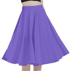 Medium Purple	 - 	a-line Full Circle Midi Skirt With Pocket