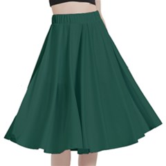 Brunswick Green	 - 	a-line Full Circle Midi Skirt With Pocket