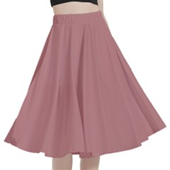 Old Rose	 - 	a-line Full Circle Midi Skirt With Pocket