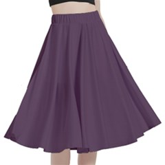 Dark Byzantium	 - 	a-line Full Circle Midi Skirt With Pocket