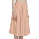 Deep Peach	 - 	A-Line Full Circle Midi Skirt With Pocket View3