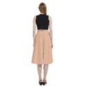 Deep Peach	 - 	A-Line Full Circle Midi Skirt With Pocket View4