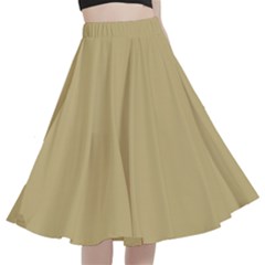 Rich Gold	 - 	a-line Full Circle Midi Skirt With Pocket