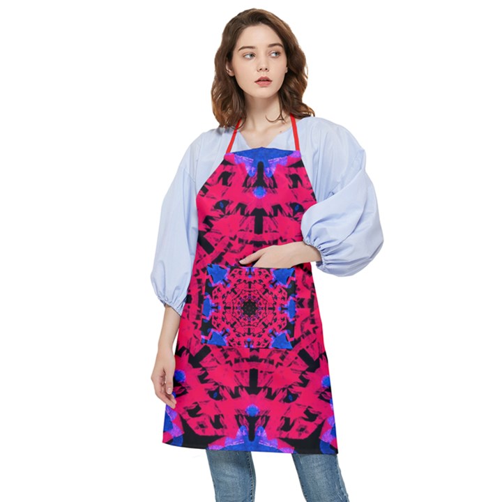 Apron w/Red Blue Black Design