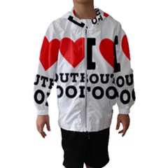 I Love South Food Kids  Hooded Windbreaker by ilovewhateva