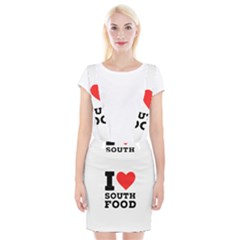 I Love South Food Braces Suspender Skirt by ilovewhateva