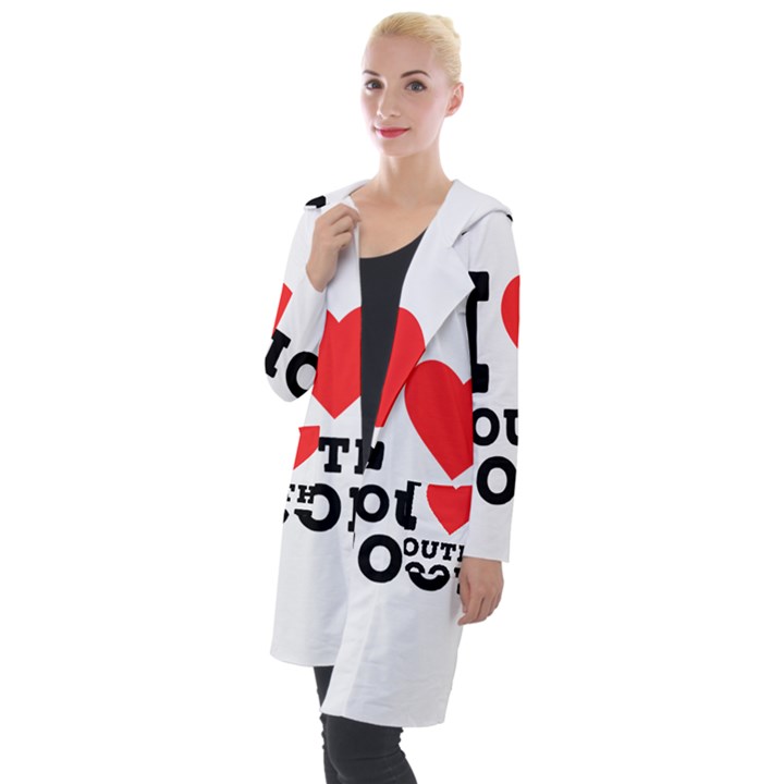 I love south food Hooded Pocket Cardigan