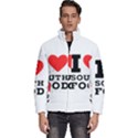 I love south food Men s Puffer Bubble Jacket Coat View1