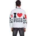 I love south food Men s Puffer Bubble Jacket Coat View4