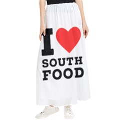 I Love South Food Maxi Chiffon Skirt by ilovewhateva