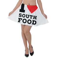 I Love South Food Velvet Skater Skirt by ilovewhateva