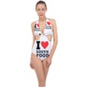 I love south food Halter Front Plunge Swimsuit View1